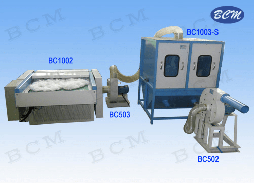 Línea de llenado de mezcla de fibra de perla BC1002+BC503+BC1003-S+BC502